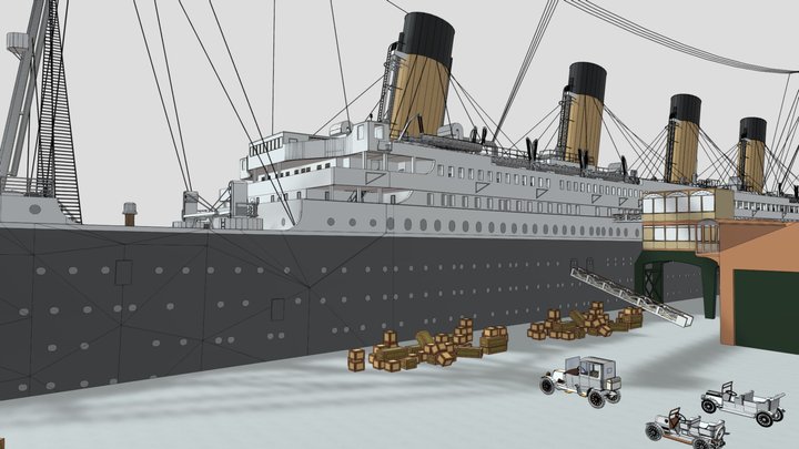 RMS+Titanic+dock 3D Model