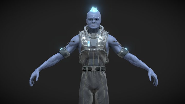 Mr Freeze Game Ready Asset 3D Model