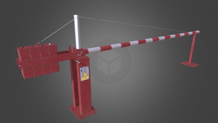 Manual Barrier 3D Model