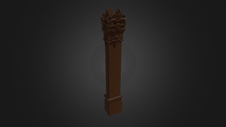 Pillar Fancy Small – Free 3D Model STL