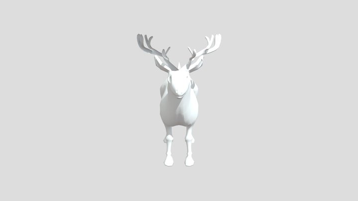 66100884_Deer 3D Model