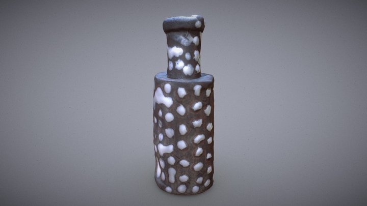 Clay Bottle 3D Model