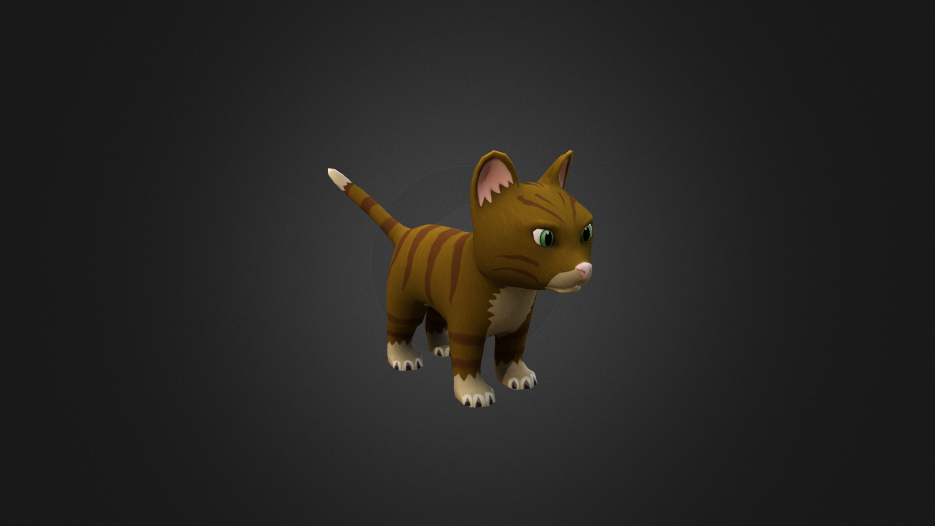 3D model LittleCat - This is a 3D model of the LittleCat. The 3D model is about a small yellow cat.