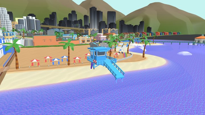 Mario Kart 8 Deluxe - Tour Los Angeles Laps 3D Model