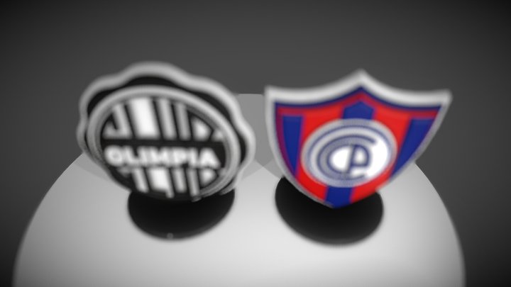 Club Olimpia y Club Cerro Porteño 3D Model