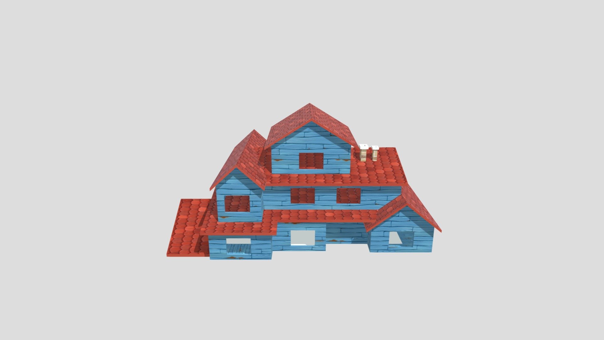 Hello Neighbor Prealpha Map_Floor_2 (Prototype) Download Free 3D model by The_Crowinator