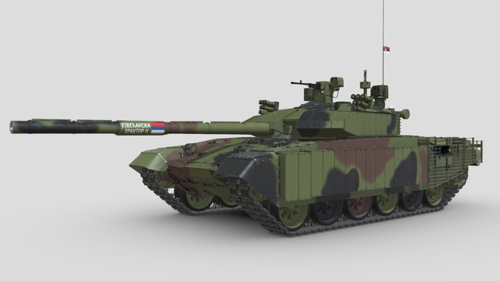 2021 TRZ Čačak M-84 AS2 3D Model