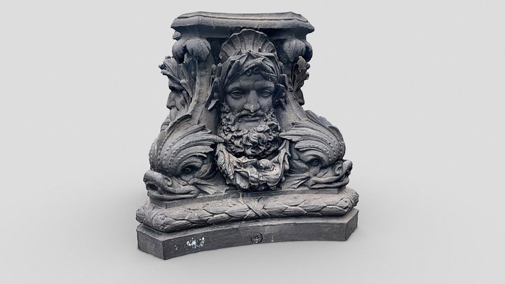 Cast Iron Sculpture, Pont Neuf, Paris