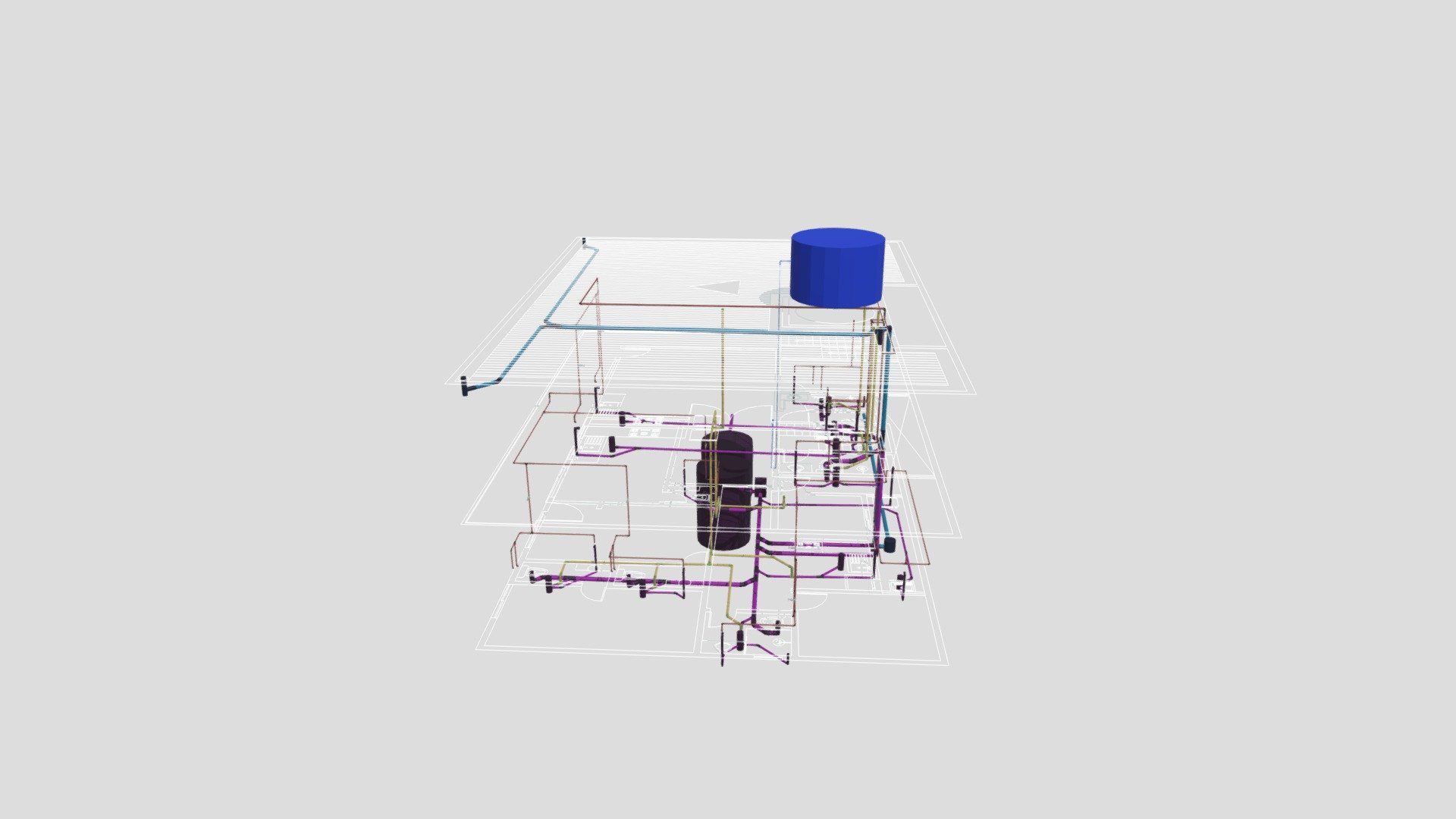 Projeto Hidrossanitário -  Resid. Multifamiliar