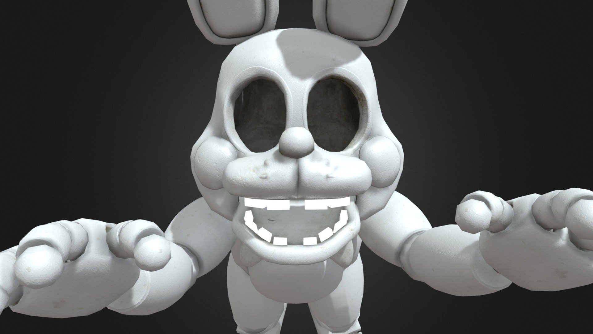 FNaF HW White Rabbit [Model Edit] - Download Free 3D model by Captain ...