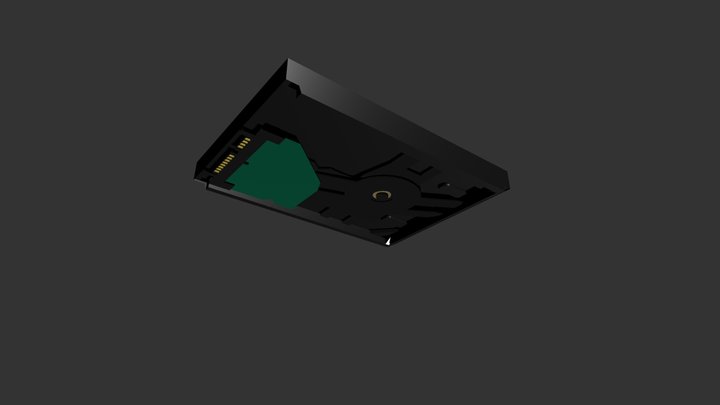 Hard Disk Drive 3D Model