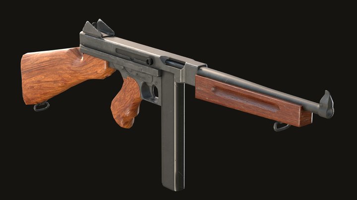 Thompson M1A1 3D Model