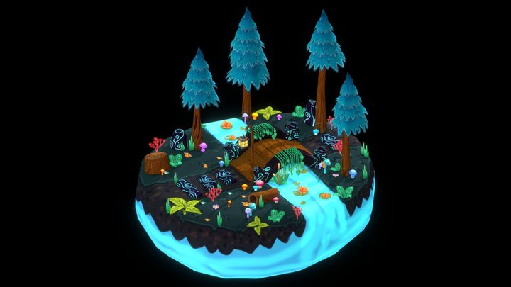 Tiny forest 3D Model