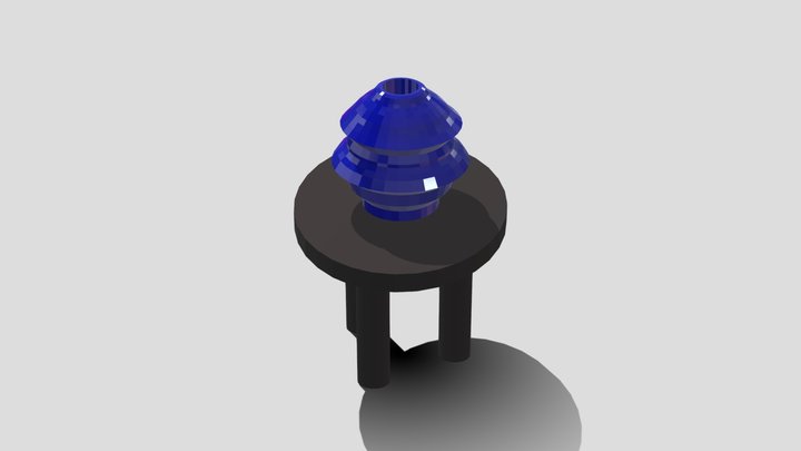 Lowpoly vase 2 3D Model