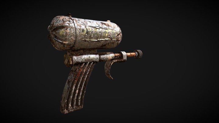Ray Gun Game Res 3D Model