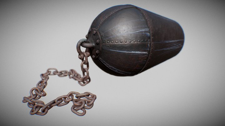 Victorian Cast Iron Buoy 3D Model