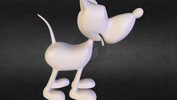 Dog character 3D Model