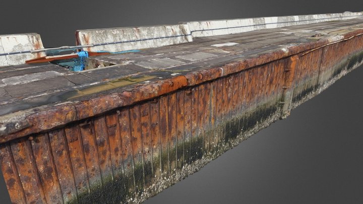 Helgoland Dünenhafen Teil der Nordmole 28.03.19 3D Model