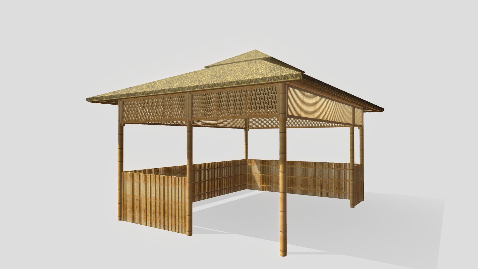 NIPA HUT - Download Free 3D model by Angelica (@nglcargnte) [0162f1a ...