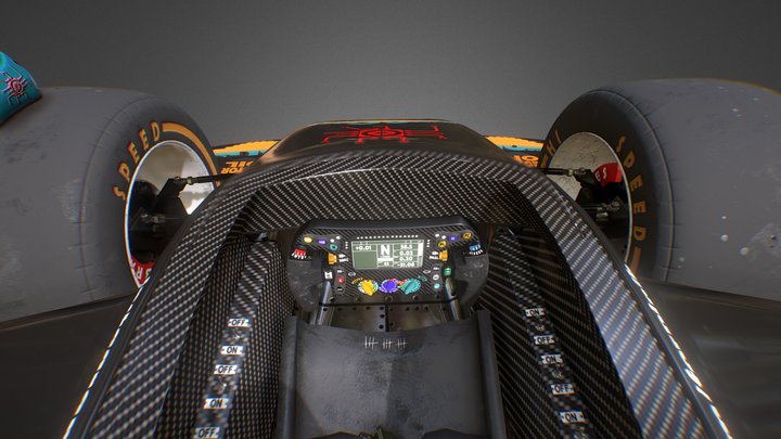 Stylized race car 🚗 3D Model
