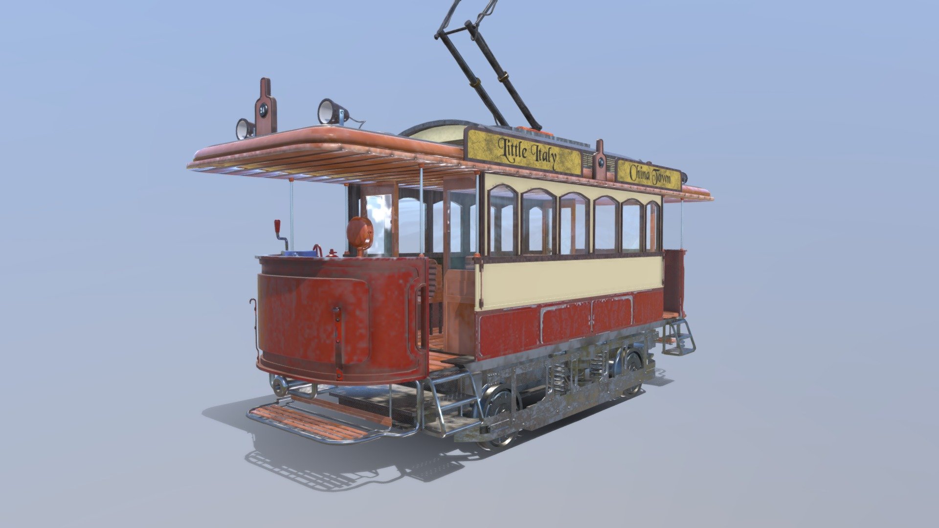 Classic Tram - Download Free 3D model by pmm (@PoneMyintMyat) [016319b ...