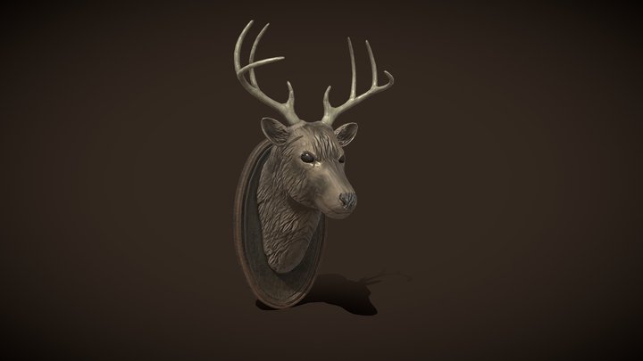 Deer Head_10_MB – Gratis 3D-model STL