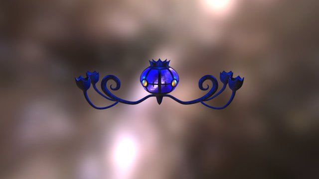 Pokemon Chandelure Fanart 3D 3D Model