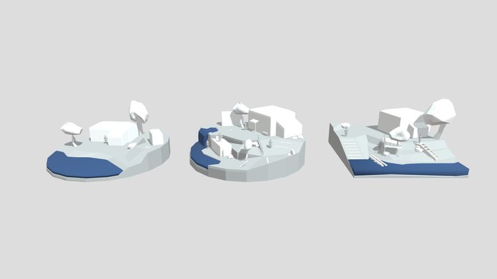 1GD16 Blockout -  By The Ocean 3D Model
