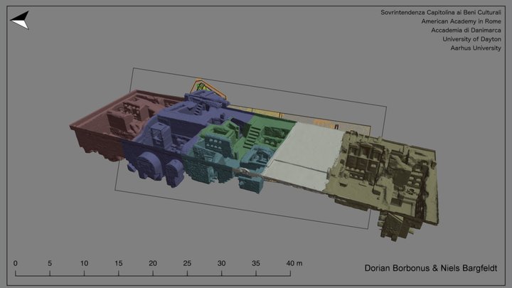 Roman cemetery on Via Ostiense: reference model 3D Model