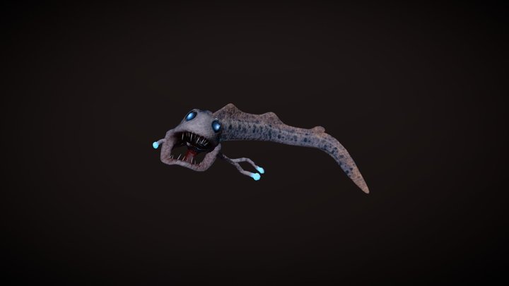 Deep-sea Dragonfish Loosejaw 3D Model