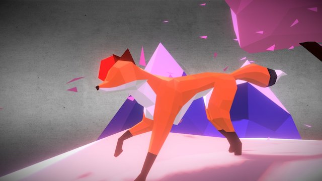 Lowpoly fox 3D Model
