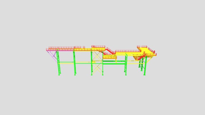 Programação 4d - Semana 23 - Pipe Rack 3D Model