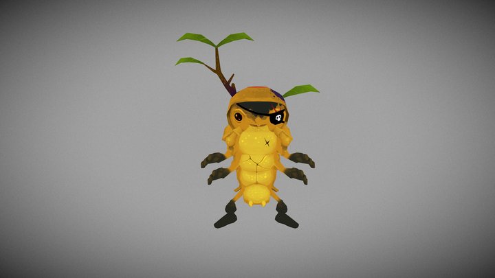 Pillbug 3D Model