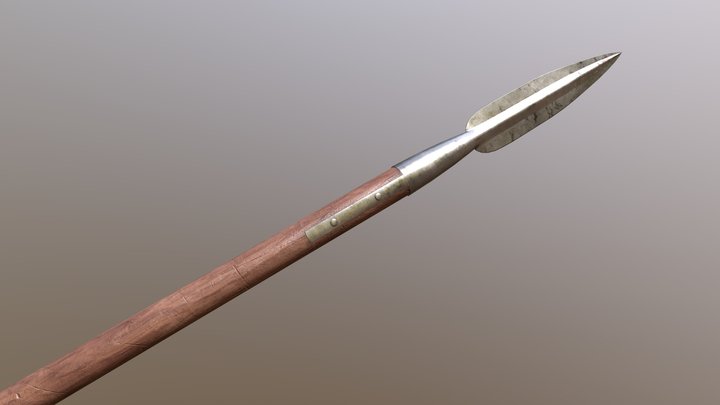 Medieval Spear 3D Model
