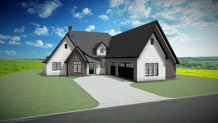 French Country Style 3D Model