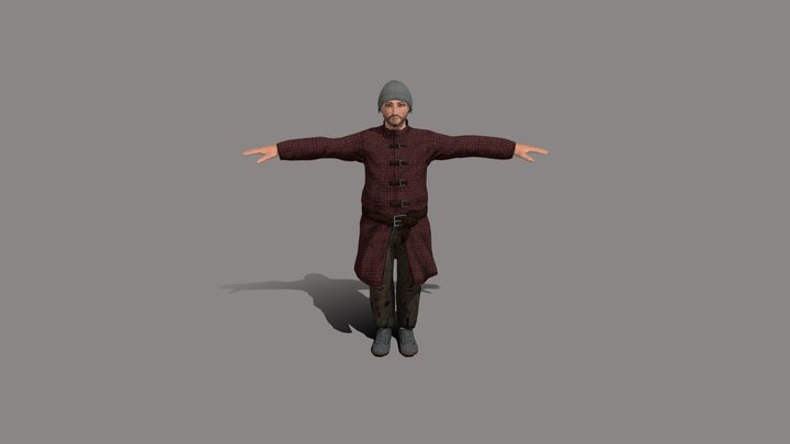 Young man 3D 3D Model