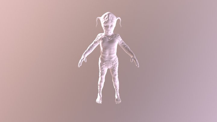 Burnt Doll Child 3D Model