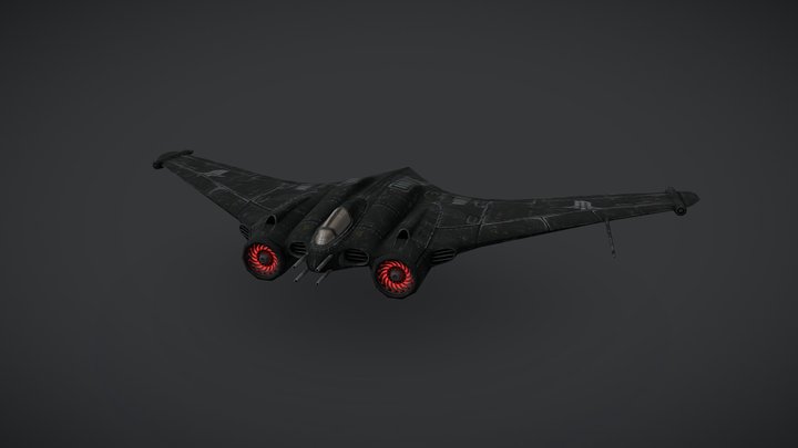 ⭐ Axis Fighter Plane - Wolf. New Order 3D Model