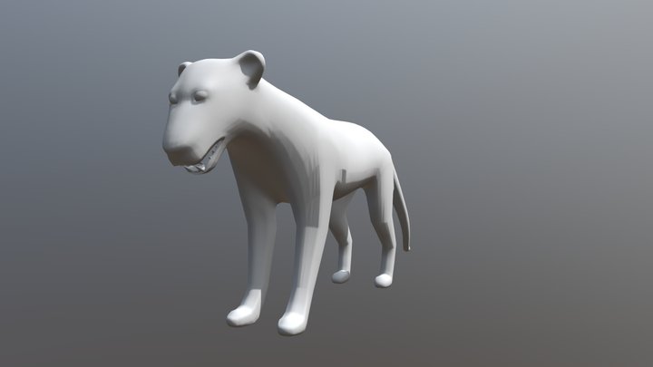 Lion Idle 3D Model