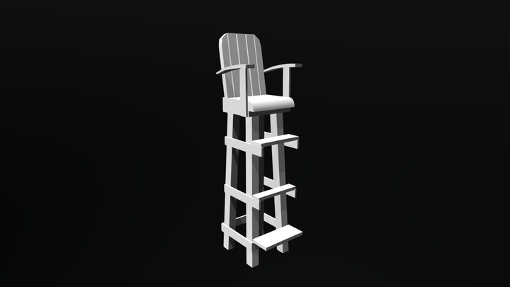 Lifeguard chair 3D Model