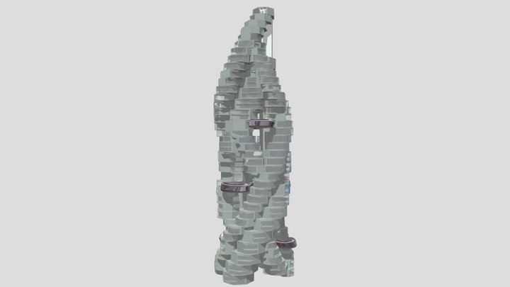 Coworking Tower 3D Model