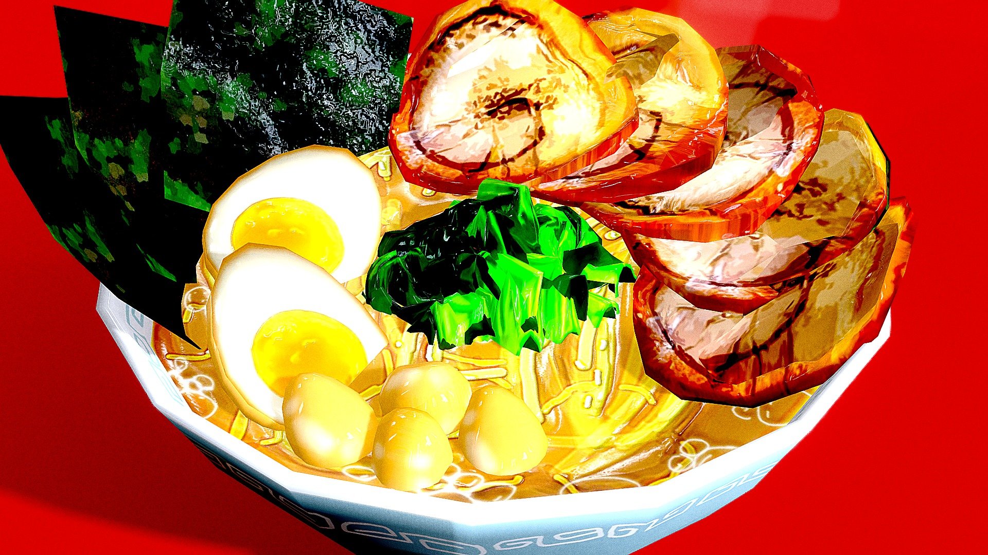 Ramen ( Pork bone and soy sauce )