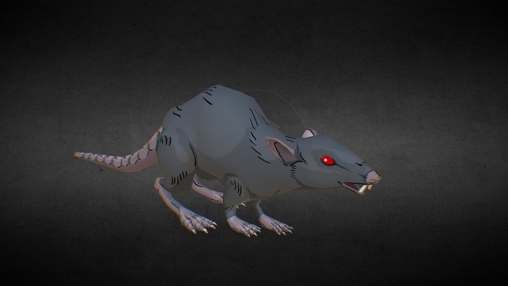 Evil Rat - Environment Creature 3D Model