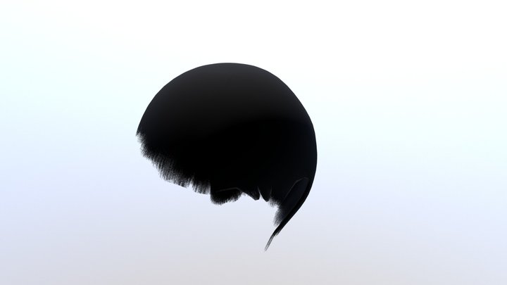 Boy Black Hair 3D Model