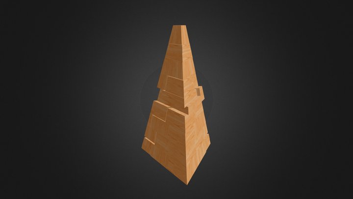 Pirâmide Triângular 3D Model