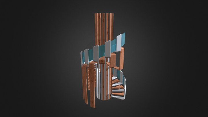 Spiral-Stair 3D Model