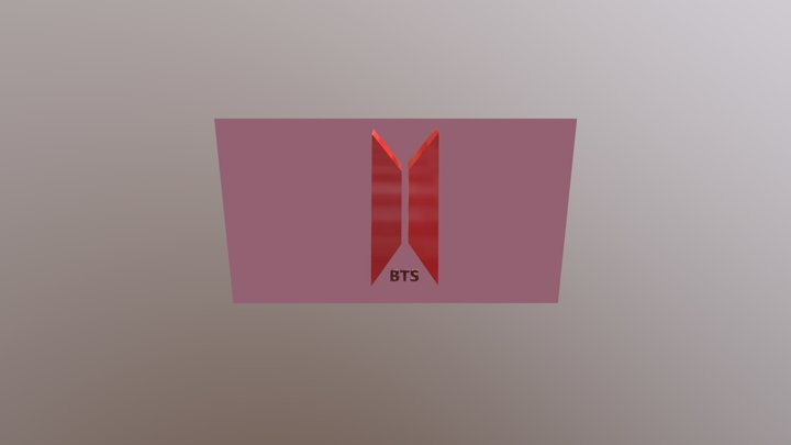 BTS LOGO WITH MUSIC PT 5 3D Model