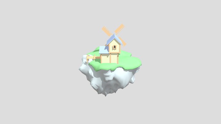 Floating island 3D Model