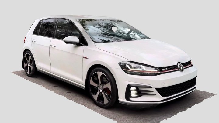Photoscanned Volkswagen Golf GTI