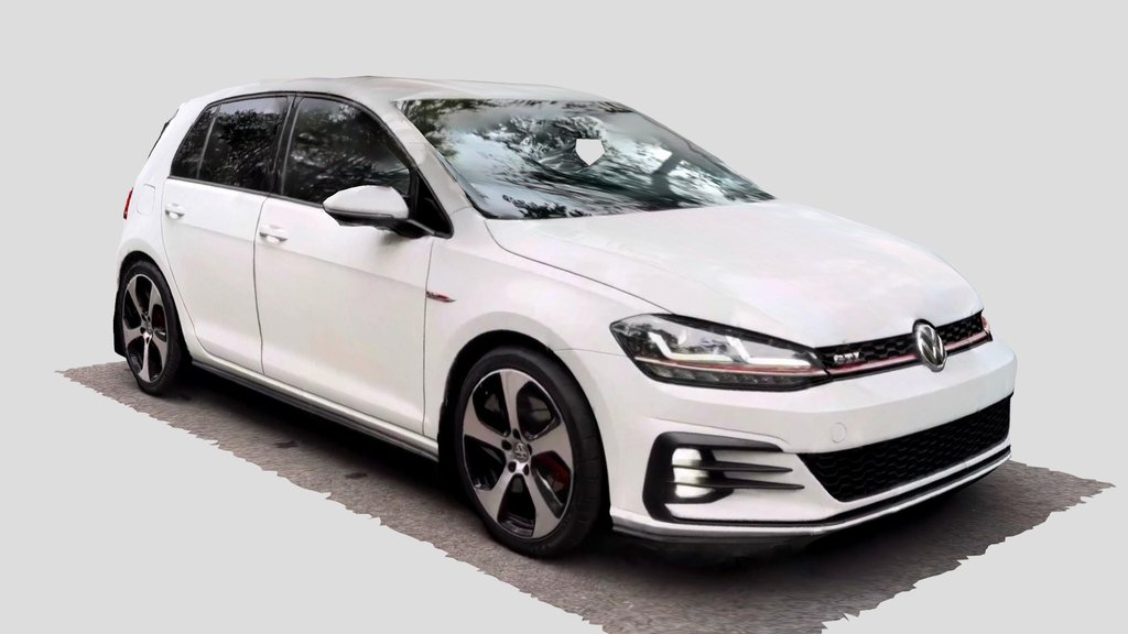 Photoscanned Volkswagen Golf GTI